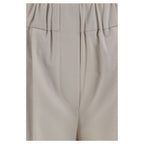 Brunello Cucinelli Beige Cotton Casual Pants