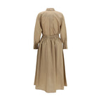 Brunello Cucinelli Beige Cotton Casual Dress