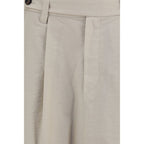 Brunello Cucinelli Beige Cotton Midi Skirt