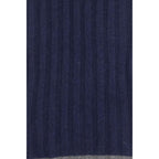 Brunello Cucinelli Blue Cashmere Foulard
