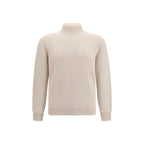 Brunello Cucinelli Beige Cashmere Turtleneck