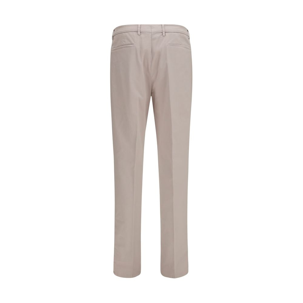 Brunello Cucinelli Beige Cotton Chino Pants Brunello Cucinelli