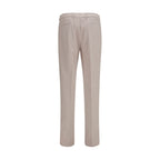 Brunello Cucinelli Beige Cotton Chino Pants Brunello Cucinelli
