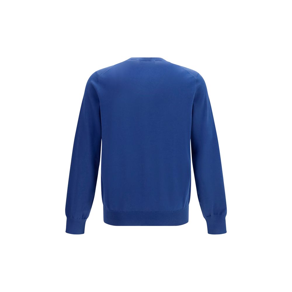 Brunello Cucinelli Blue Cotton Sweatshirt Brunello Cucinelli