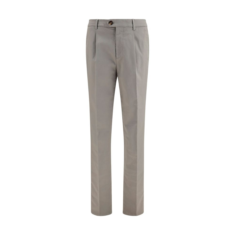 Brunello Cucinelli Bicolor Cotton Chino Pants Brunello Cucinelli