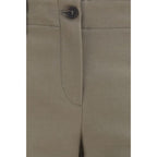 Brunello Cucinelli Brown Cotton Flared Pants