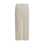 Brunello Cucinelli Beige Viscose Casual Pants