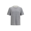 Brunello Cucinelli Gray Cotton T-Shirt