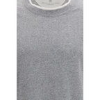 Brunello Cucinelli Gray Cotton T-Shirt