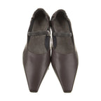 Brunello Cucinelli Brown Leather Ballet Flats