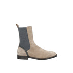 Brunello Cucinelli Beige Leather Chelsea Boots