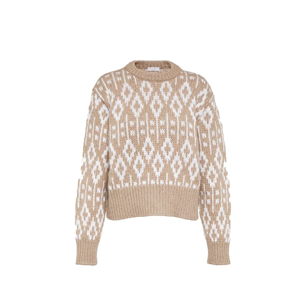 Brunello Cucinelli Brown Cashmere Sweater Brunello Cucinelli
