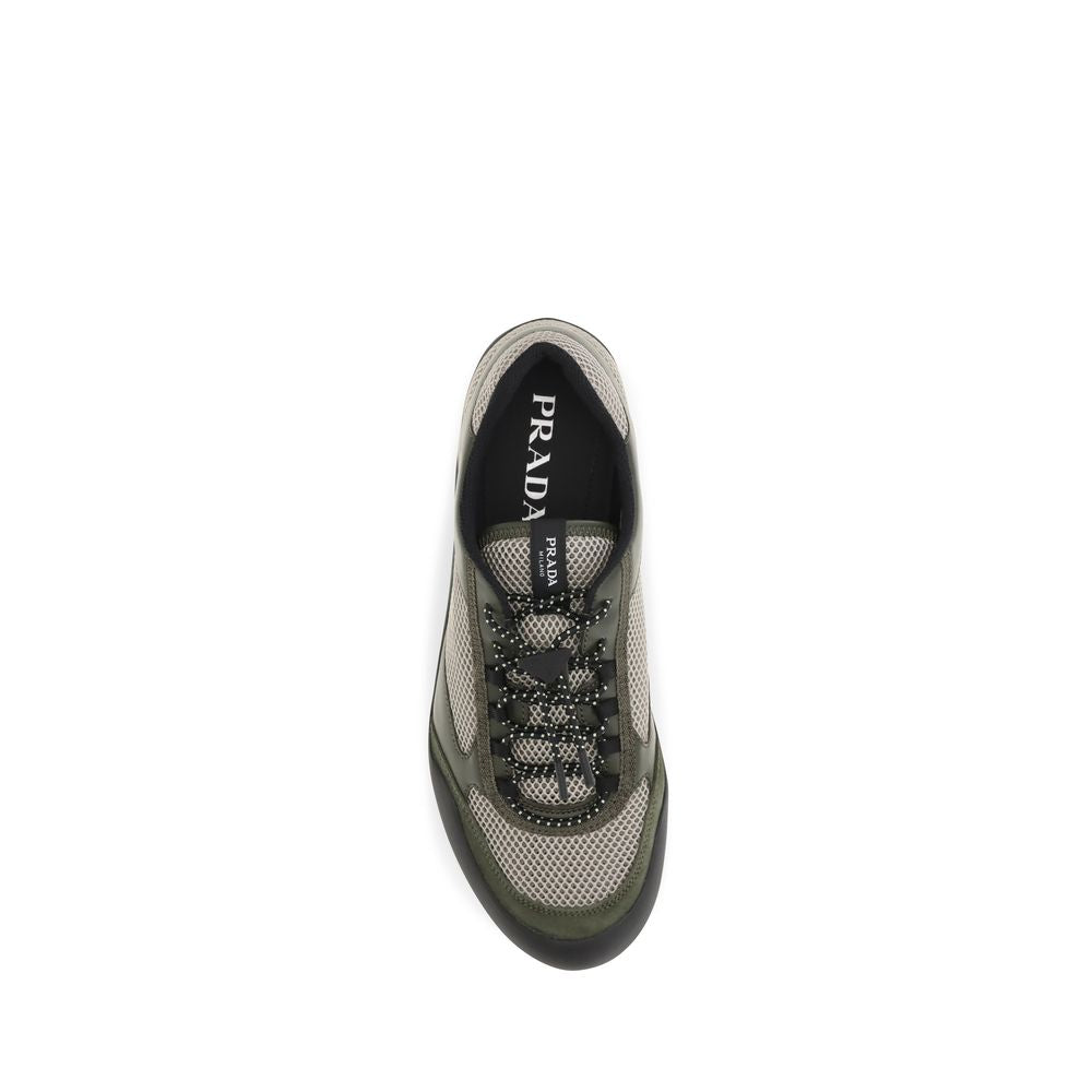 Prada Bicolor Polyester Athletic Sneakers Prada