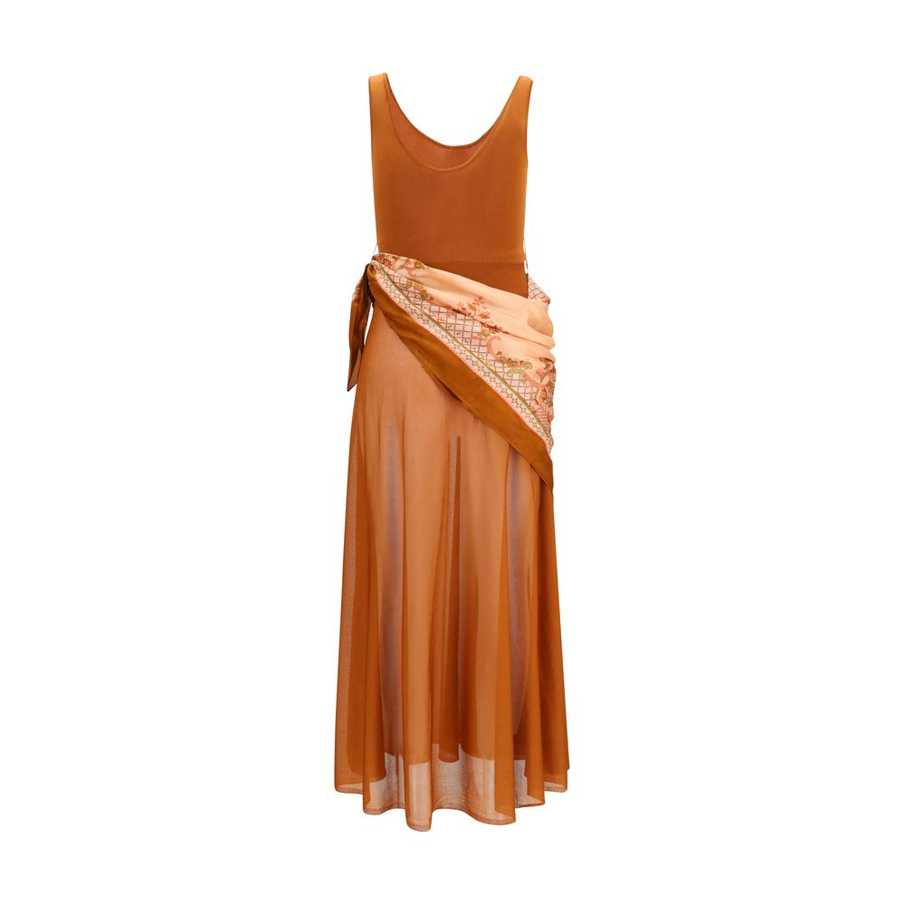 Zimmermann Brown Viscose Casual Dress Zimmermann