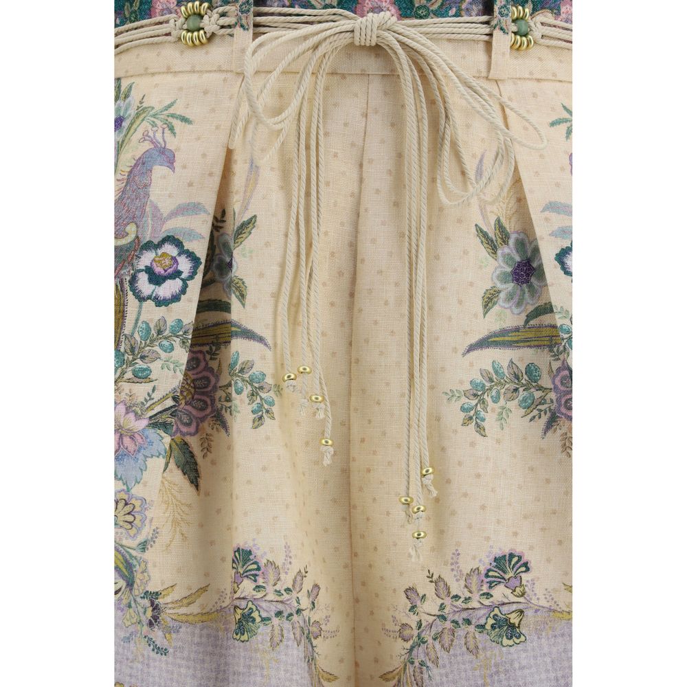 Zimmermann Multicolor Linen Bermuda Shorts Zimmermann