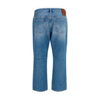 Valentino Blue Cotton Straight-Leg Jeans
