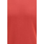 Red cotton sweatshirt by Brunello Cucinelli with a relaxed fit and subtle branding, shown on a plain background.