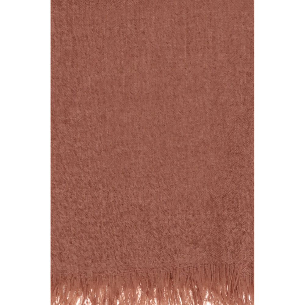 Brunello Cucinelli Orange Cashmere Foulard Brunello Cucinelli