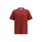 Brunello Cucinelli Bordeaux Cotton T-Shirt