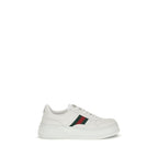 Gucci White Calf Leather Bos Taurus Chunky Sneakers