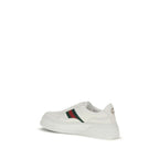 Gucci White Calf Leather Bos Taurus Chunky Sneakers