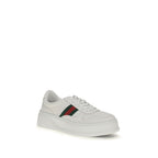 Gucci White Calf Leather Bos Taurus Chunky Sneakers