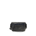 Balenciaga black lamb leather Ovis Aries shoulder bag with silver hardware and structured design.