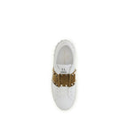 Valentino Garavani White Calf Leather Bos Taurus Sneakers