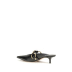 Balenciaga Black Calf Leather Bos Taurus Mules