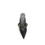 Balenciaga Black Calf Leather Bos Taurus Mules