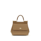 Dolce & Gabbana Beige Calf Leather Bos Taurus Handbag