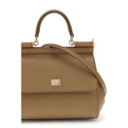 Dolce & Gabbana Beige Calf Leather Bos Taurus Handbag