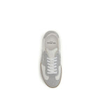 Balmain White Calf Leather Bos Taurus Athletic Sneakers
