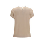 Brunello Cucinelli Beige Elastane Blouse
