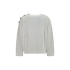 Brunello Cucinelli White Cotton Sweatshirt