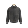 Brunello Cucinelli Gray Wool Oves Aries Full-Length Jacket Brunello Cucinelli