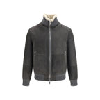 Brunello Cucinelli Gray Wool Oves Aries Full-Length Jacket Brunello Cucinelli