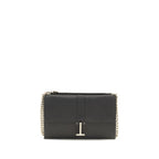 Tom Ford Black Calf Leather Bos Taurus Shoulder Bag