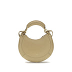 Chloé beige calf leather Bos Taurus shoulder bag with sleek design and gold-tone hardware, featuring a spacious interior and elegant style.