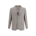 Brunello Cucinelli Beige Linen Full-Length Jacket Brunello Cucinelli