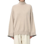 Brunello Cucinelli Beige Cashmere Turtleneck