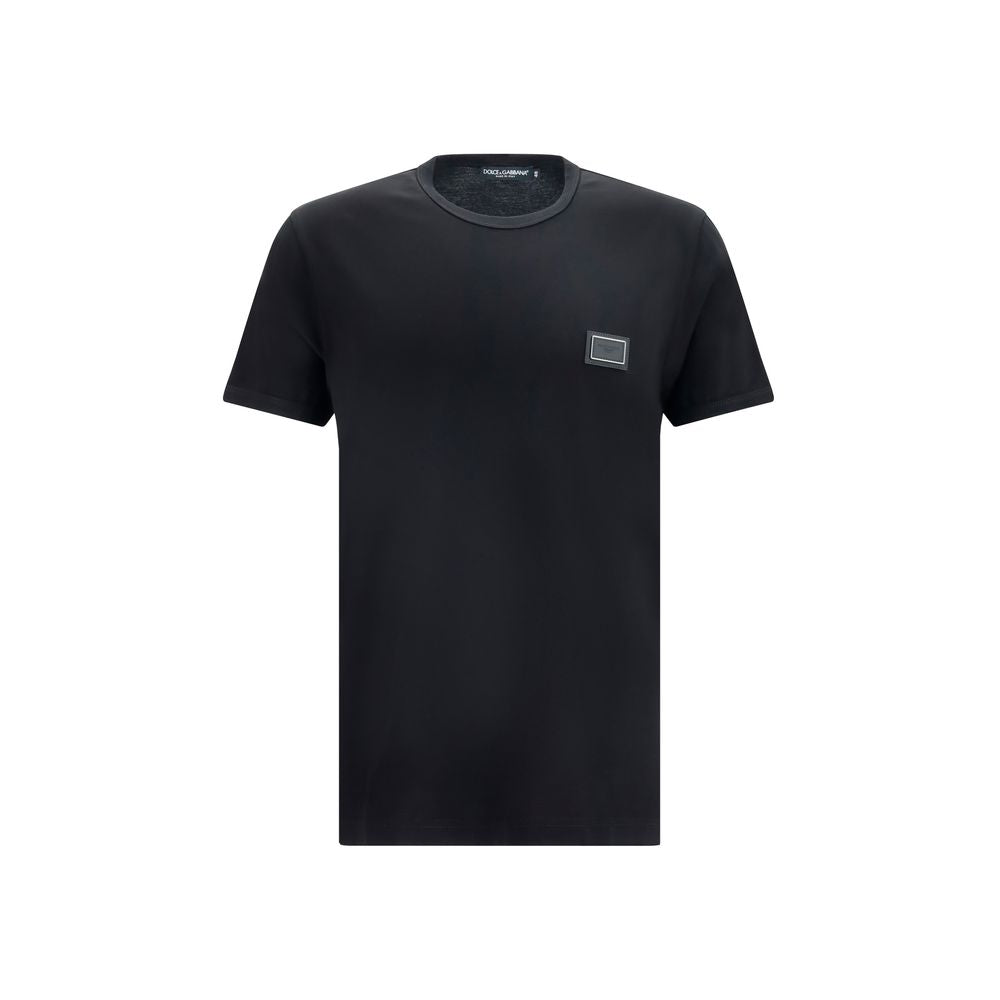 Dolce & Gabbana Black Cotton T-Shirt - Eljoys Fashion 