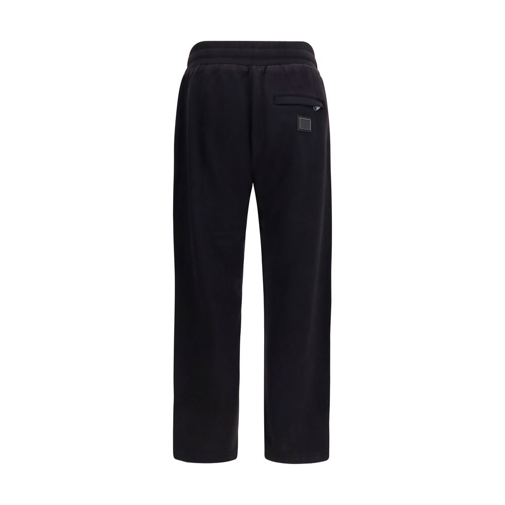 Dolce & Gabbana Black Cotton Joggers Workout Pants