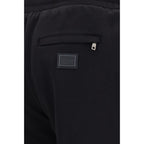 Dolce & Gabbana Black Cotton Joggers Workout Pants