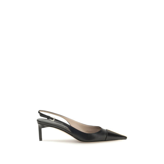 Tom Ford Black Calf Leather Bos Taurus Mid Heel Pumps Tom Ford