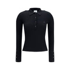 Courrèges Black Viscose Dress Shirt
