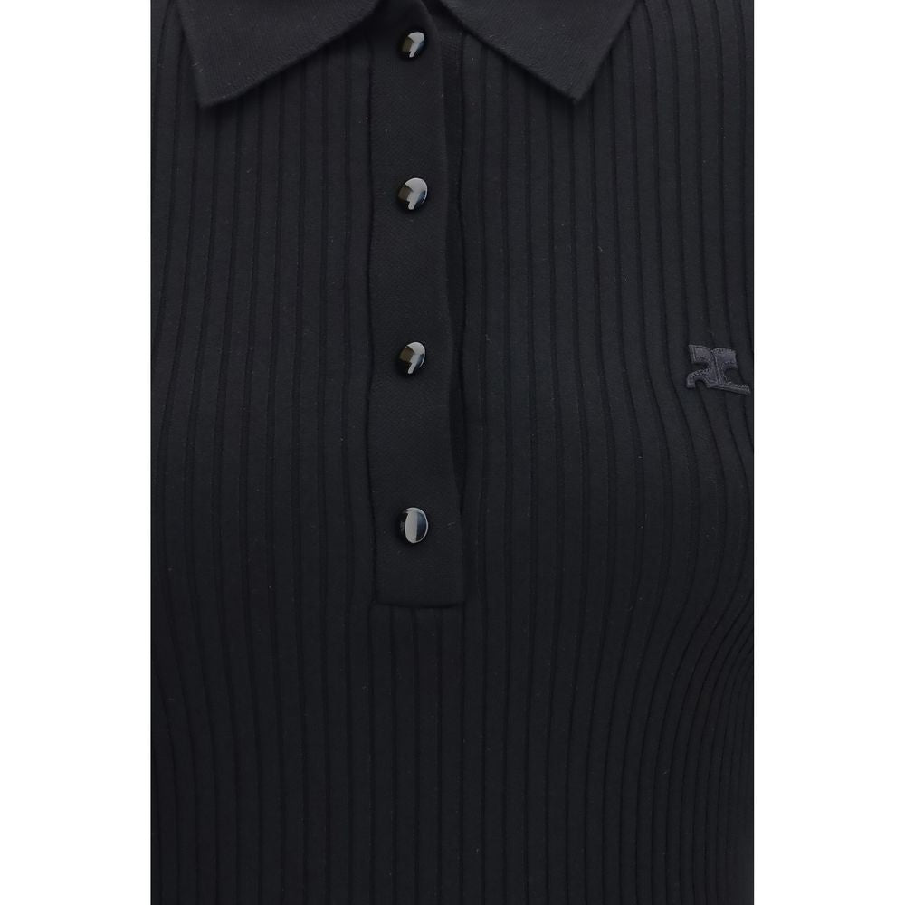 Courrèges Black Viscose Dress Shirt