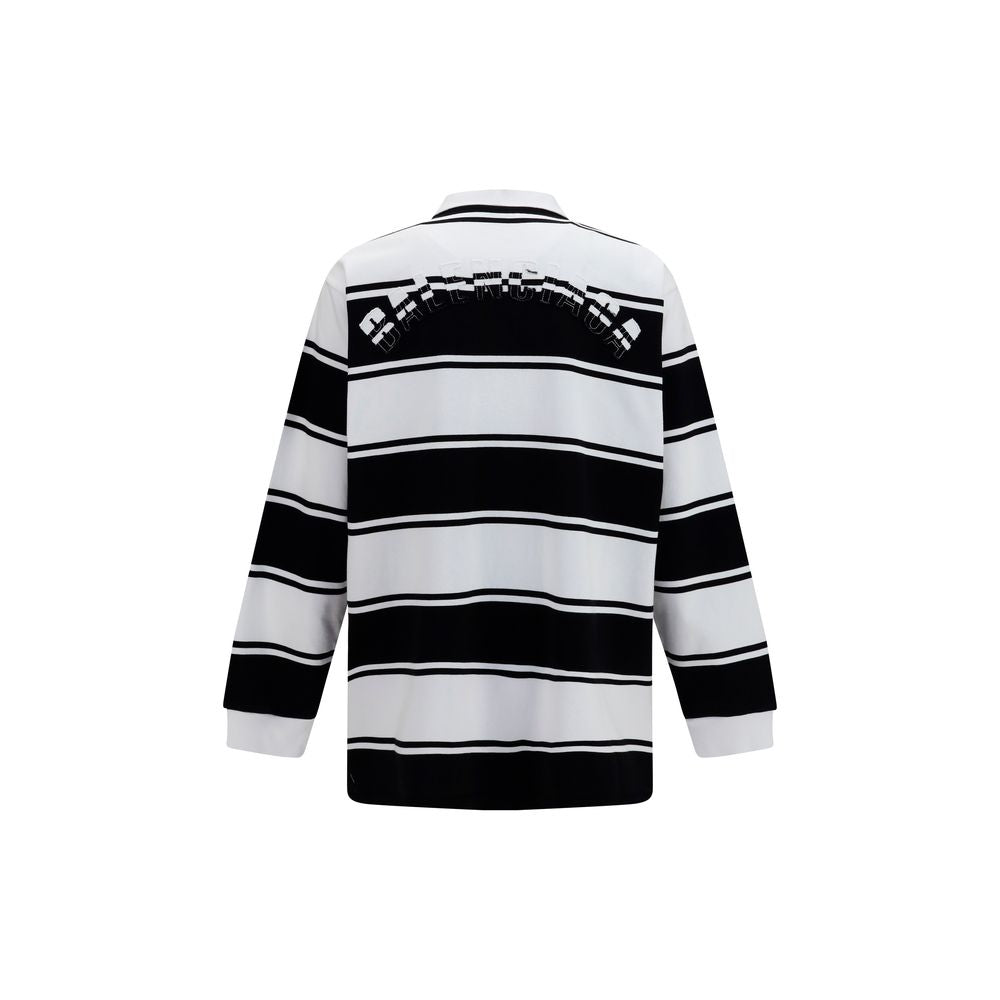 Balenciaga White Cotton Polo Shirt Balenciaga