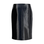 Courrèges Bordeaux Cotton Midi Skirt