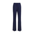 Balenciaga Blue Wool Oves Aries Pants